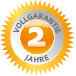 2 Jahre Vollgarantie